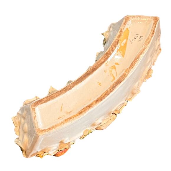 Vintage Large Italian Majolica Vegetable Topiary Centerpiece Ring 8 Piece Set - Picture 14 of 16